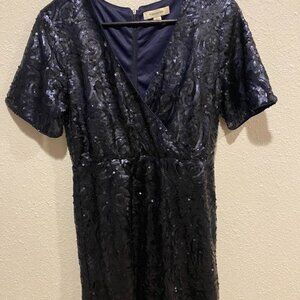 Francesca's Blue Sequin Dress